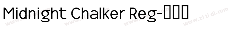 Midnight Chalker Reg字体转换